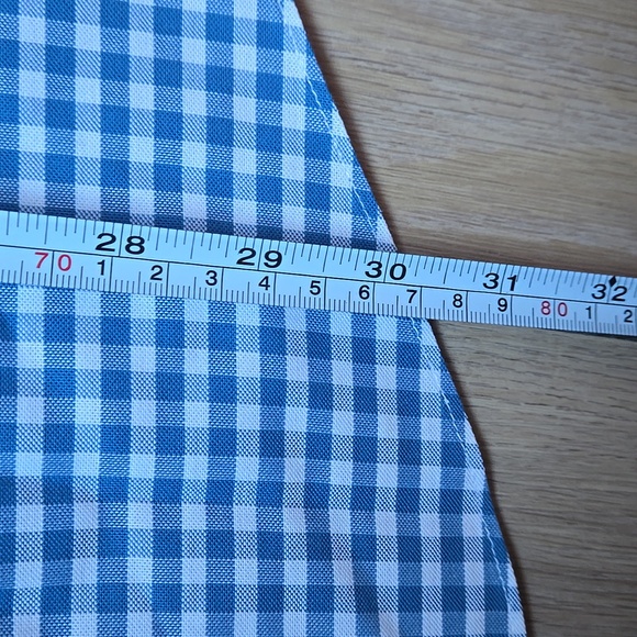 BROOKS BROTHERS Oxford Polo Check Shirt Blue SZ XL - Picture 7 of 8